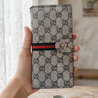 Gucci Long Wallet – Premium Off White & Brown Designer Wallet