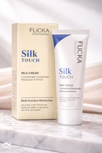 FLiCKA Silk Touch Milk Cream Moisturizer & Primer – 2-in-1 Hydrating Base | Aloe Vera & Shea Butter | Smooth, Long-Lasting Finish