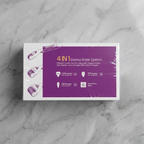 4 In 1 Derma Roller System For Anti Aging Skin Regeneration And Collagen Stimulation Therapy