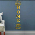 Acrylic Mirror Wall Decoration | “Welcome To Our Home” Elegant Entrance Décor Sticker (12x60 Inches)