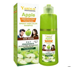 Yardlie Apple Hair Color Shampoo – 2-in-1 Natural Black & Brown Color + Cleanse Formula 400ml – Easy Use for Shiny, Healthy Hair