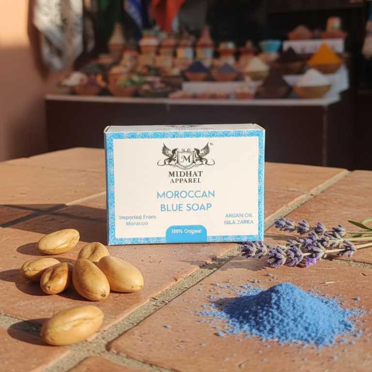 Midhat Apparel Moroccan Blue Soap For Premium Personal Care 30g