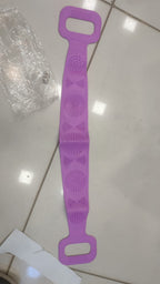 Silicone Back Scrubber Strap | Soft Exfoliating Body Wash Belt for Bath & Shower (Random Color)