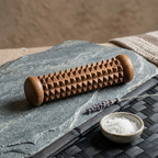 Handcrafted Wooden Palm Massager – Reflexology & Acupressure Hand Roller