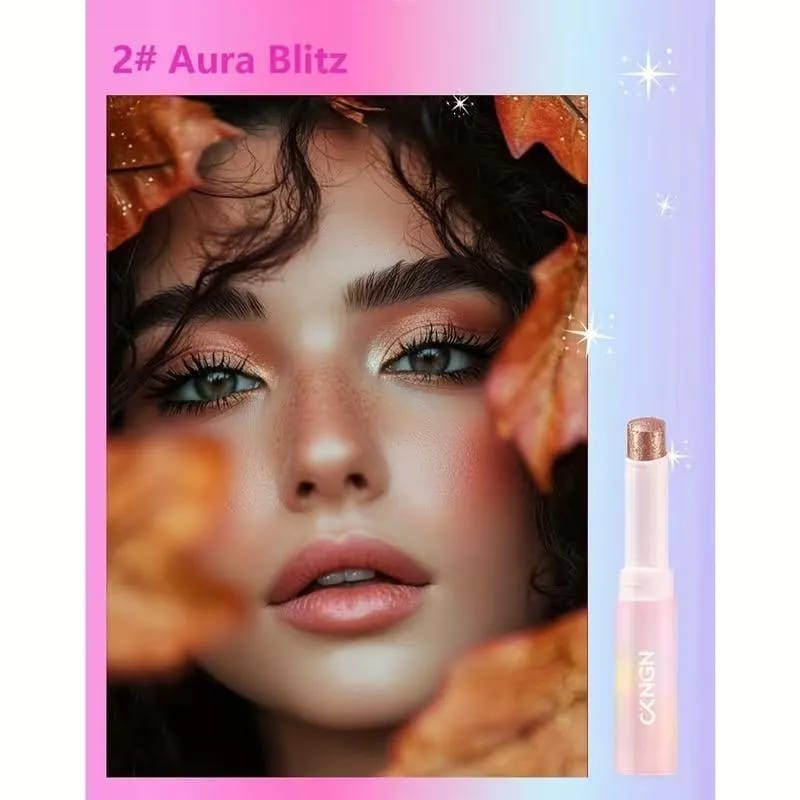 2 In 1 Jelly Shiny Shimmering Eyeshadow Stick | Long Lasting Glow Makeup Stick