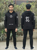 Urban Edge "WIN" Performance Tracksuit – Men’s Premium Heavyweight Fleece Hoodie Set with New York Signature Graphics