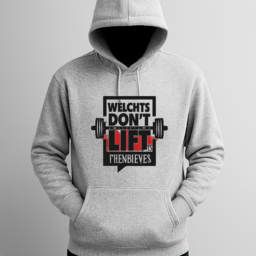 New Summer Collection Full Grey Hoodie Weight Don't Lift Printed For Men And Boys