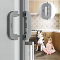 Child Safety Refrigerator Lock – Self-Adhesive Fridge &amp; Freezer Door Lock with Double Safety Button – Easy One-Hand Use