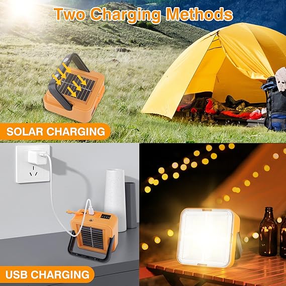 Small Solar-Powered LED Camping &amp; Outdoor Lantern With Super Long Endurance, Suitable For Tent And Emergency Use, Can Be Charged And Hung Up (Random color)