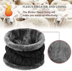 Head &amp; Neck Cap Beanies Combo - woolen winter beanie cap with neck warmer muffler for men and women
