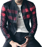 Men's Stylish Zipper Jacket with Contrast Checked Zipper | Jacket For Men's &amp; Boys | Stylish Jacket For Formal &amp; Casual Wear | Checked Design Jacket