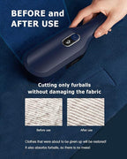 Electric Fabric Lint Shaver Fuzz Remover, LCD Display (Random color)