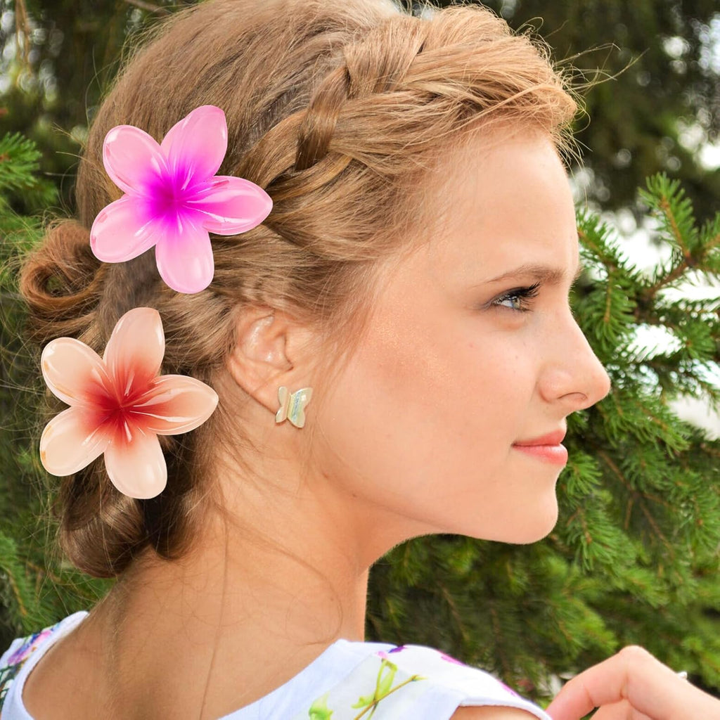1 Pc - Flower Hair Clip Colorful Hair Band For girls &amp; Women