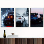 Set of 3 Premium Wall Art Photo Tiles – Modern Home Decor Sets 8x11