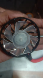 Mini Neck Fan | Usb Rechargeable Fan, 3 Mode , 7 Wings (Random Colors)