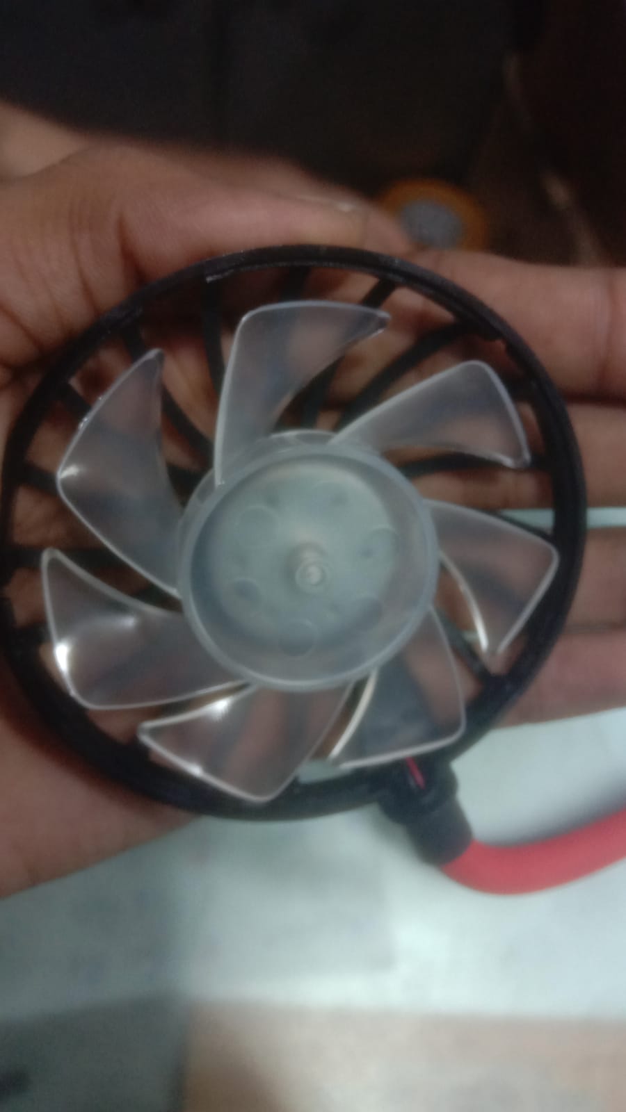 Mini Neck Fan | Usb Rechargeable Fan, 3 Mode , 7 Wings (Random Colors)