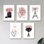 Set of 5 Premium Wall Art Photo Tiles – Modern Home Decor Sets 8x11