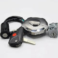 125 Tank Lock with Key and Side Lock Set Motorcycle Fuel Tank Lock Set Complete Security Lock Kit for 125cc Bike