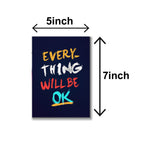 set of 6 Motivational sticky canvas frames for wall decore / sticky phototiles