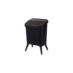 Royal Wooden Trash Bin with Lid | Minimalist Dustbin for Kitchen, Bedroom & Office