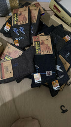 Wool Socks for Men Winter Socks Full Size Long Mixed Color Design 2 pack