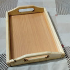 Wooden Serving Tray – Natural Wood Multipurpose Serving Tray – Premium Quality