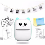 Mini Portable Thermal Printer | Wireless Bluetooth Pocket Photo Printer | 1 Paper Roll Included | Random Colour