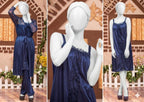 3 Pcs Premium Silk Satin Nightwear Set with Lace Trim for Women – Camisole, Shorts & Robe | Free Size