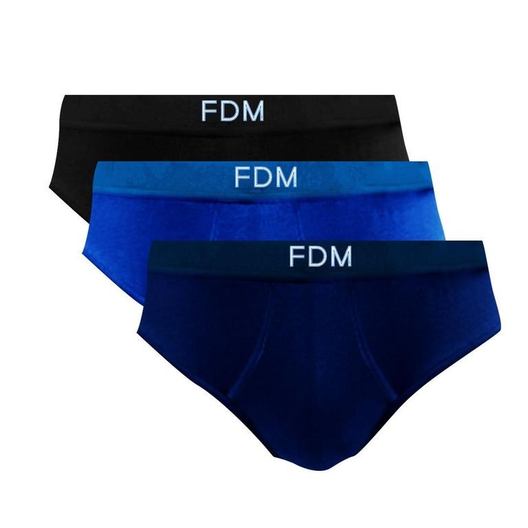 FDM Men's Underwear Comfortable Breathable Innerwear Soft Fabric Daily Wear Stretchable and Durable Design (Random Color)