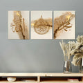 Set of 3 Premium Wall Art Photo Tiles – Modern Home Decor Sets