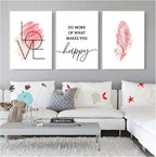 Set of 3 Premium Wall Art Photo Tiles – Modern Home Decor Sets 8x11