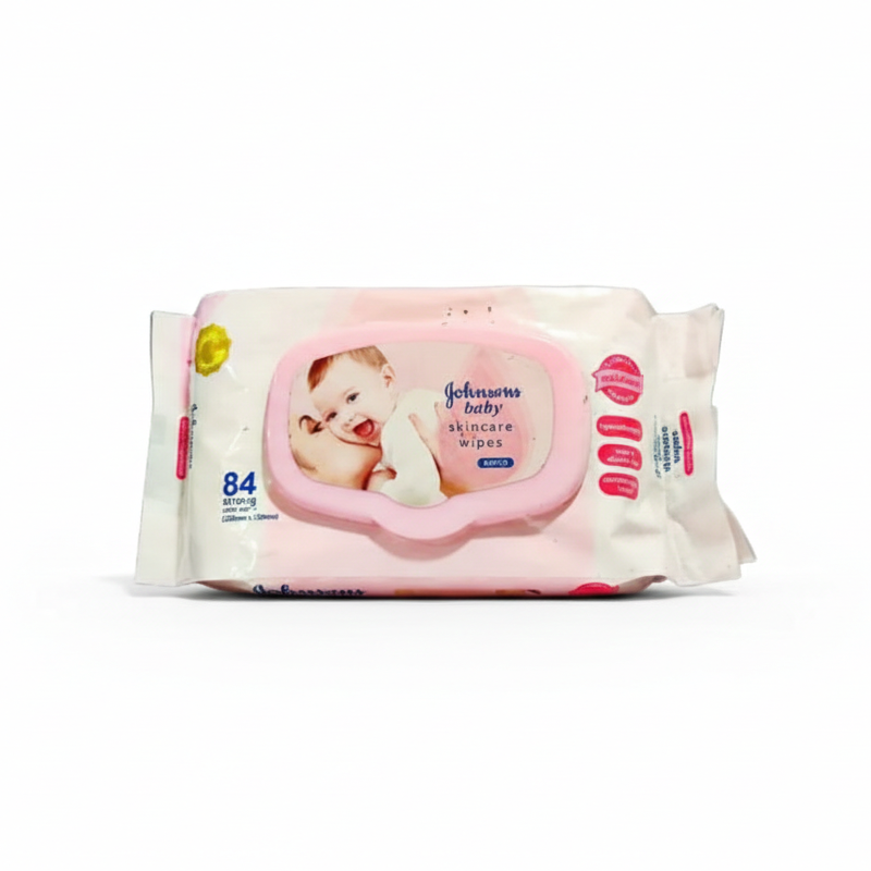 Johnson’s Baby Wipes Gentle 84 Pcs – Soft, Alcohol-Free, Dermatologically Tested Wipes for Newborn & Sensitive Skin
