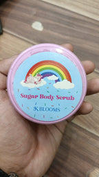 SK BLOOMS Natural Sugar Body Scrub for Smooth Skin | Gentle Exfoliating & Moisturizing Body Polish