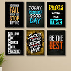 Set of 6 Premium Wall Art Photo Tiles – Modern Home Decor Sets
