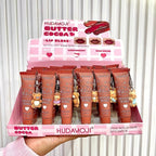 Huda Moji Cute Teddy Style Cocoa Butter High Pigmented Lip Gloss Set – Nude Shades (Pack of 2)