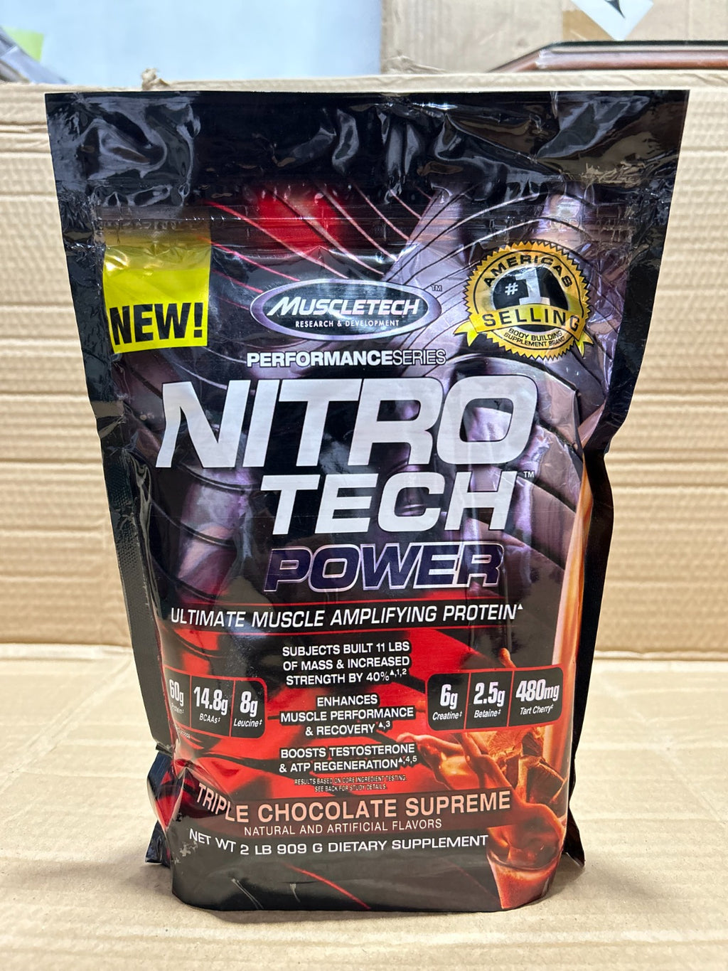 MuscleTech Nitro-Tech 100% Whey Gold Protein Powder 2LB – Premium Whey Protein for Muscle Recovery & Lean Muscle Support