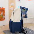 Cute Cat Print 5-in-1 School Bag Set for Girls – Backpack, Handbag, Crossbody Pouch, Pencil Case & Lunch Bag Stylish Combo