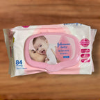 Johnson’s Baby Wipes Gentle 84 Pcs – Soft, Alcohol-Free, Dermatologically Tested Wipes for Newborn & Sensitive Skin
