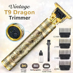 T9 Trimmer - Vintage T9 Gold Hair Trimmer -  Premium Body Dragon Shape T9 Hair Trimmer Plastic Body