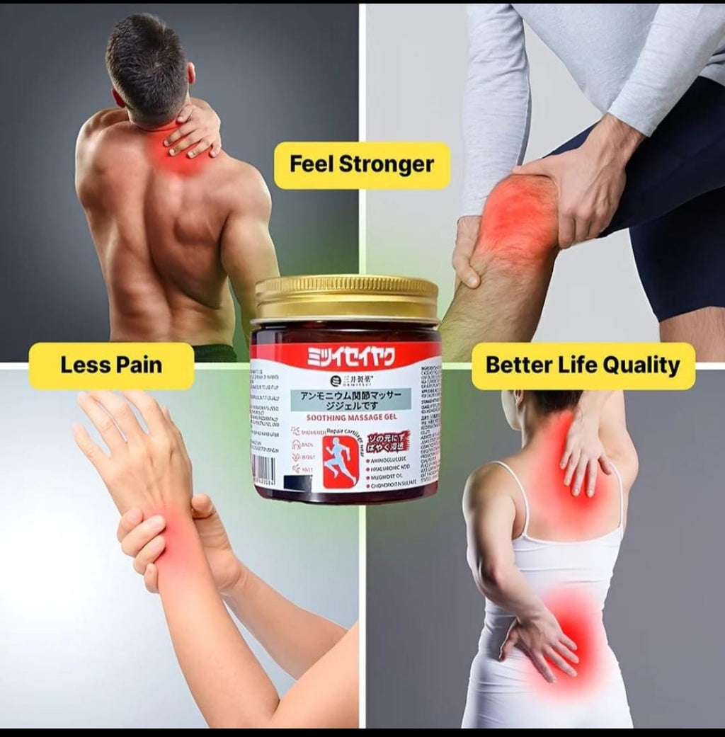 Japanese Instant Pain Relief Soothing Massage Gel – Fast-Absorbing Herbal Formula for Muscle, Joint & Body Pain | 60 g