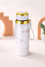 Premium Marble Print Stainless Steel Water Bottle - Elegant Vacuum Insulated Flask - Random Color