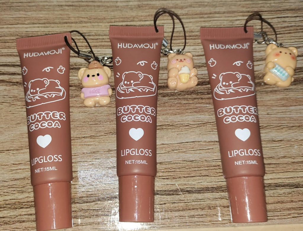 Hudamoji Multi-Shade Butter Cocoa Matte Lip Gloss – Lightweight & Rich Color Collection (Pack Of 2)