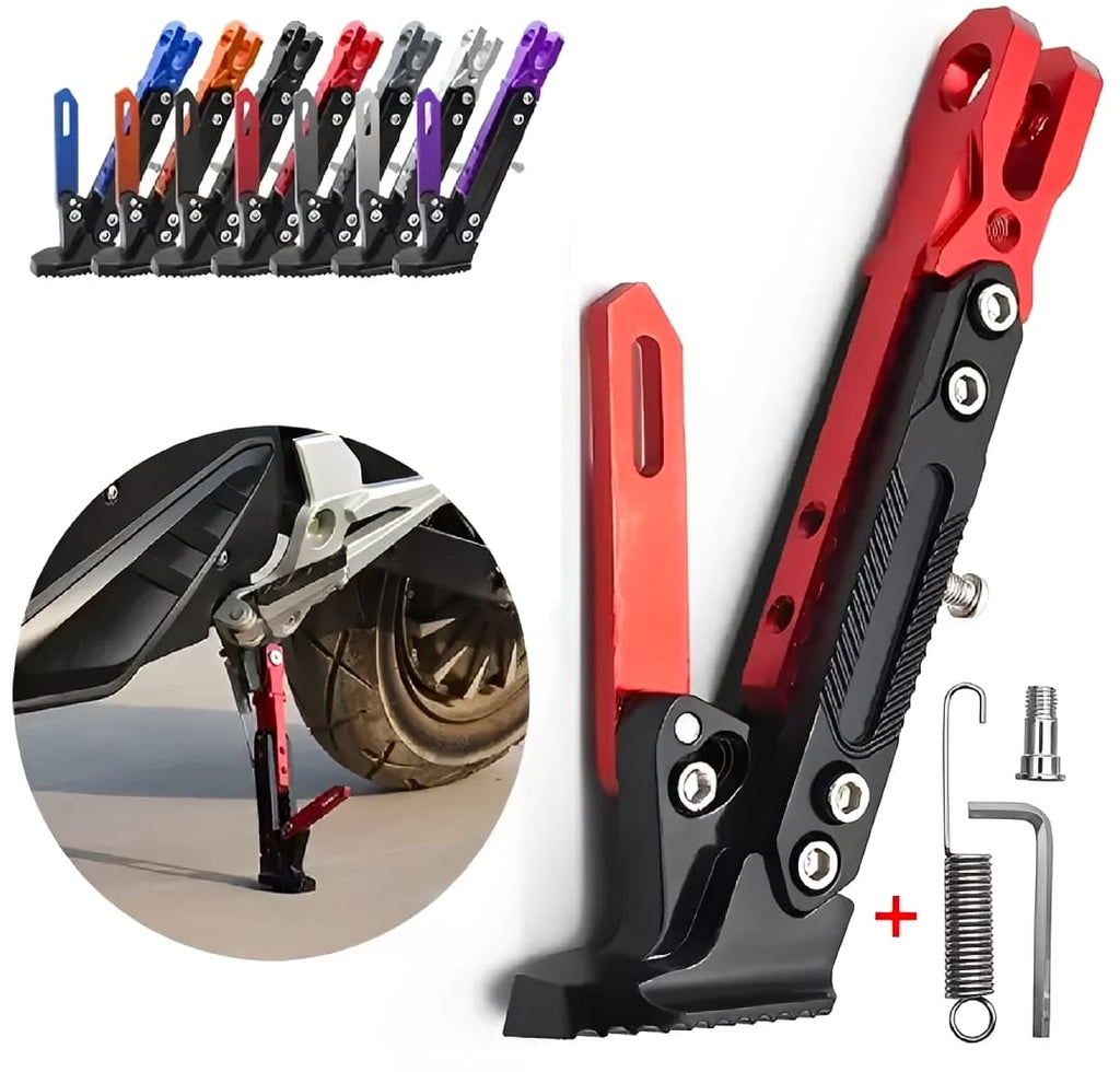 Universal Adjustable Aluminum Motorcycle Kickstand – CNC Side Stand