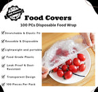Disposable Plastic Wrap Covers Elastic Tight Food Grade Fresh Keeping Dust Proof Insect Proof Kitchen Accessories
