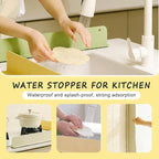 Silicone Sink Splash Guard – Anti-Spill Faucet Stopper, Flexible Oil-Proof Water Baffle Plate with Strong Suction Cups-Random Colour