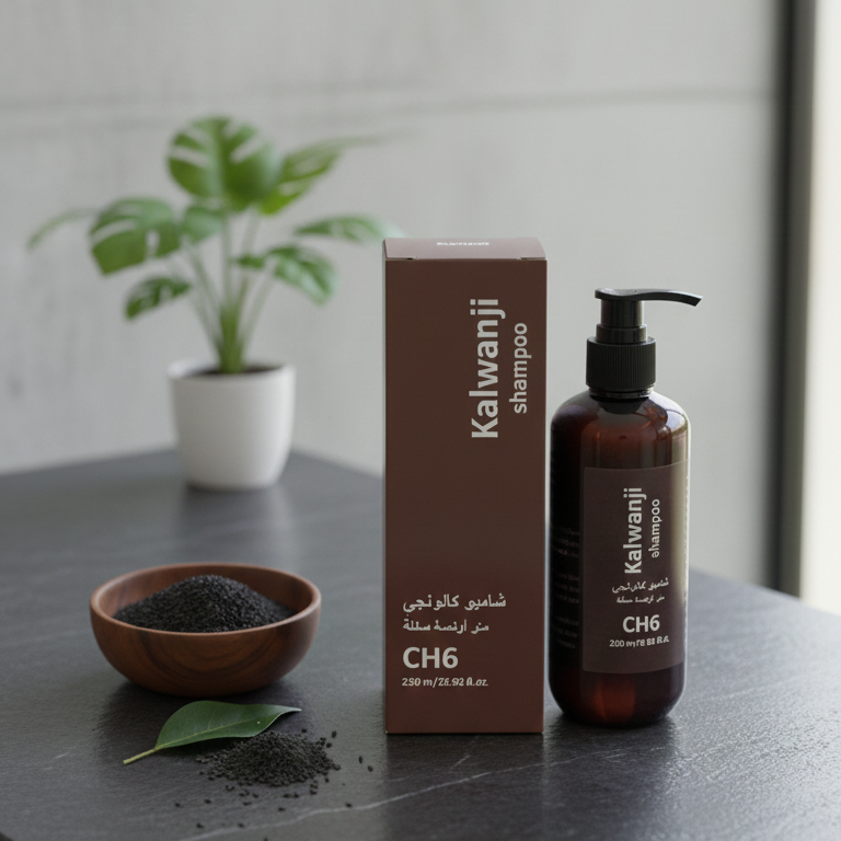Kalwanji CH6 Black Seed Revitalizing Shampoo –250ml Nutrient-Rich Formula for Hair Strength & Shine