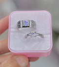 Alloy Adjustable Couple Ring – Stylish Matching Rings for Lovers | Unisex Design (With Box)