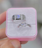 Alloy Adjustable Couple Ring – Stylish Matching Rings for Lovers | Unisex Design (With Box)