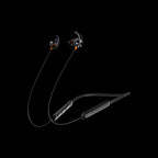 Itel Wireless Neckband – 20-Hour Playtime Bluetooth 5.0 Earphones with 10mm Bass Boost Drivers & IPX5 Water Resistance (Black)