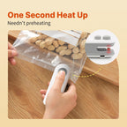 1 Pc Mini Heat Sealing Machine 2-in-1 Cutter & Sealer | USB Rechargeable Food Bag Sealer for Snacks & Storage (Random Color)
